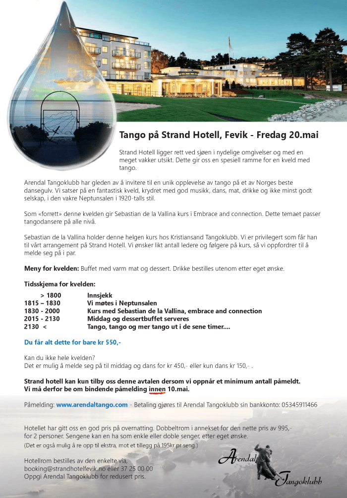 2016 - Tango Strand Hotell - Promotering